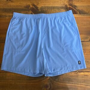 Rhone 7” Essentials Training Shorts Unlined Men's XXL Blue Elastic Waistband